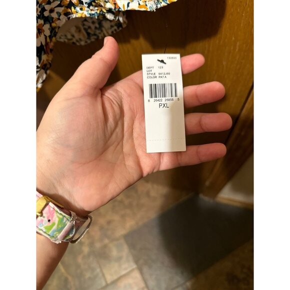 PXL in studio floral long sleeved blouse NEW tags nwt - Picture 2 of 2